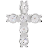14K White 1/2 CTW Lab-Grown Diamond Pendant